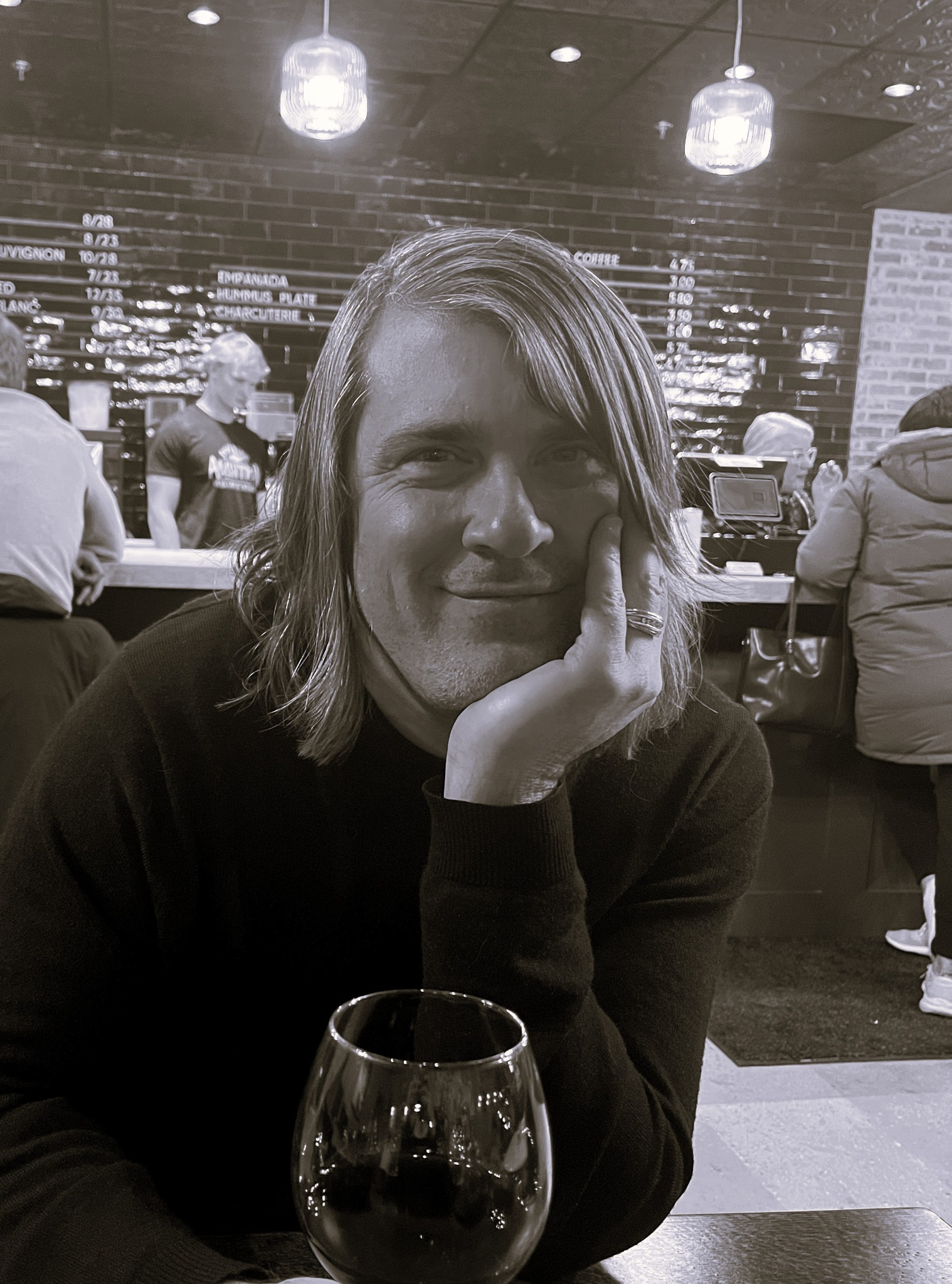 Jeffrey, rhythm guitar and vocals for Solid Alibi